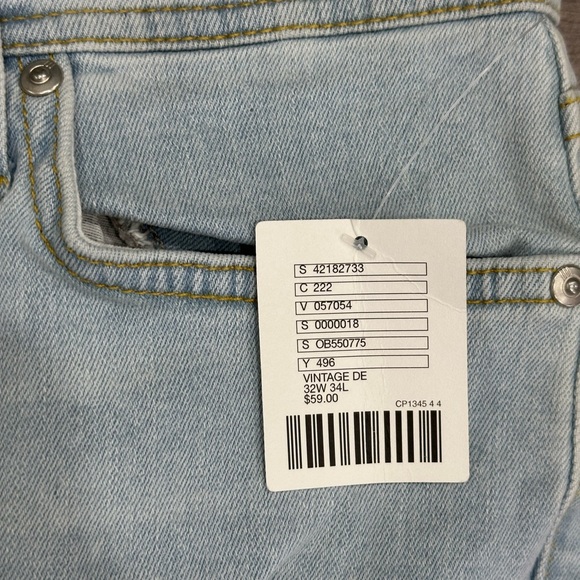 Men’s Urban Outfitters BDG 32 x 34 Jean Denim Destroyed Jeans Blue Stretch NWT - Picture 8 of 13